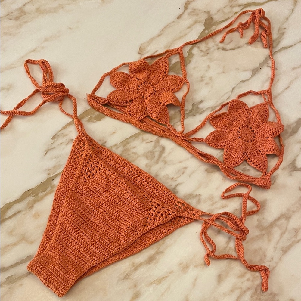 Cult Gaia Crochet Bikini